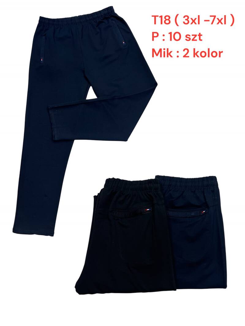 Spodnie dresowe meskie Roz 3XL-7XL, Mix 2 Kolor Paczka 10 szt